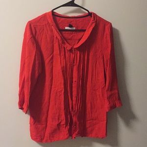 Red 3/4 length shirt
